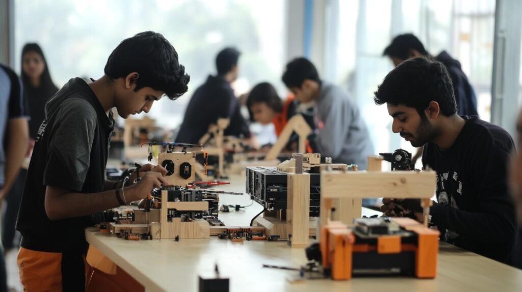 Engineering college campus and academic environment