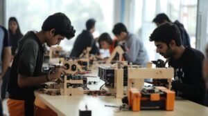 Engineering college campus and academic environment