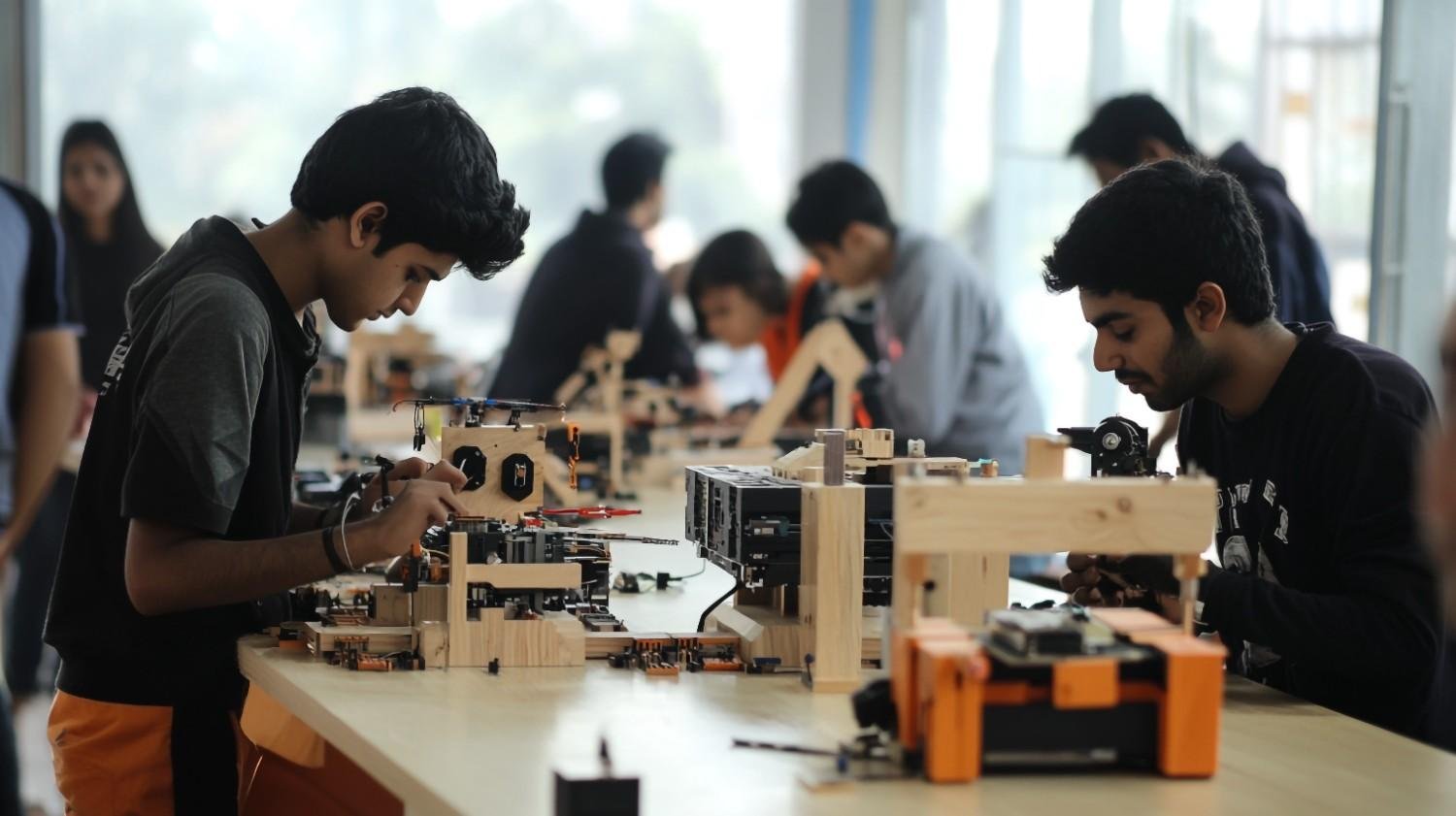 Engineering college campus and academic environment