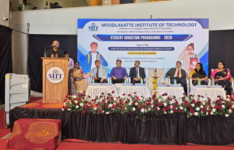 Moodlakatte Institute of Technology Conducts Induction Program for First-Year B.E. Students